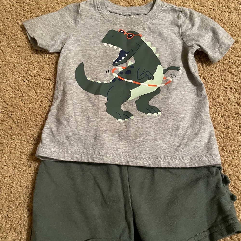 Carters 18 month short and tshirt set